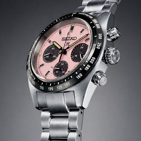 Seiko Speedtimer ‘Youngtimer’ 39mm Mens Watch Pink