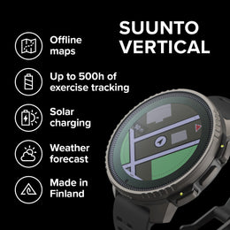 Suunto Watch Vertical Solar Black Titanium