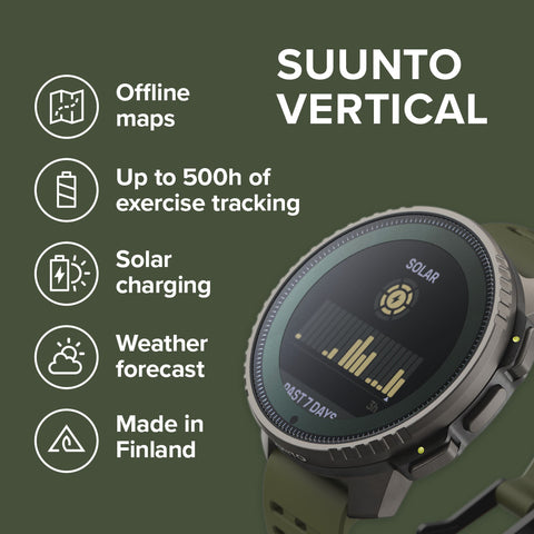 Suunto Watch Vertical Solar Forest Titanium
