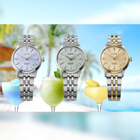 Seiko Presage Cocktail Time Frozen Skydiving Diamond Watch