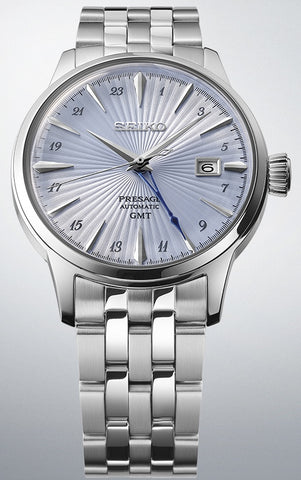 Seiko Presage Cocktail Time Skydiving GMT Watch