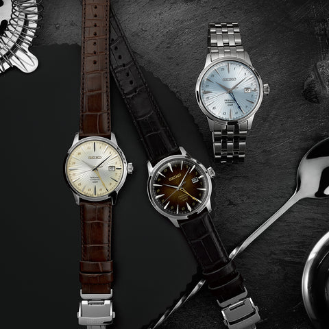 Seiko Presage Cocktail Time Skydiving GMT Watch