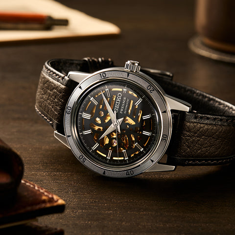 Seiko Presage Style 60s Elegant Yet Rugged Biker Style Watch