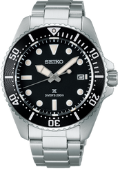 Seiko Prospex Solar Diver Solar Divers in Pure Black SNE597P1
