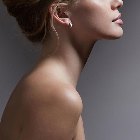 Shaun Leane Sabre Sterling Silver Small Cat Claw Hoop Earrings, SA014.SSNAEOS.