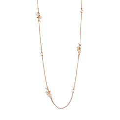 Shaun Leane Cherry Blossom Rose Gold Vermeil Diamond Necklace, CB039.RVWHNOS.
