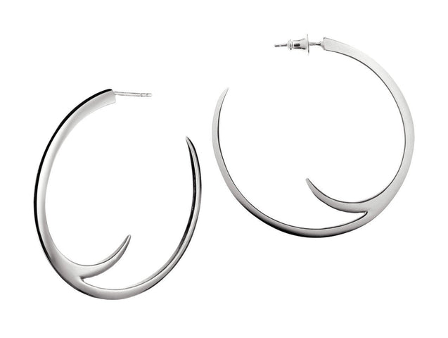 Shaun Leane Sabre Sterling Silver Cat Claw Statement Hoop Earrings, SA013.SSNAEOS.