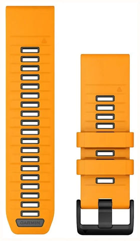 Garmin Strap QuickFit 26 Spark Orange Graphite Silicone