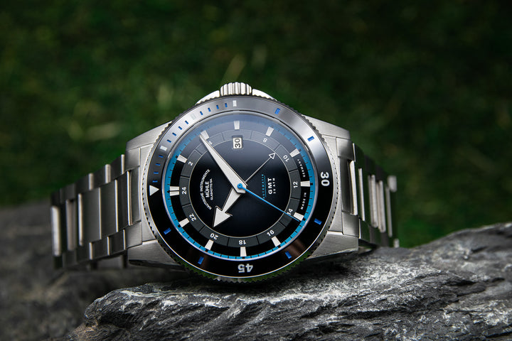 Muhle Glashutte Sportivo Travel GMT Bracelet Watch