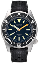 Squale Watch 1521 Militaire Steel Blasted Rubber 1521MILBL.HT