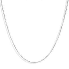 Sterling Silver 20 Inch Box Link Chain With Adjustable Slider SC978_20