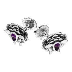 Sterling Silver Blue John Sheep Chain Link Cufflinks, CL548.