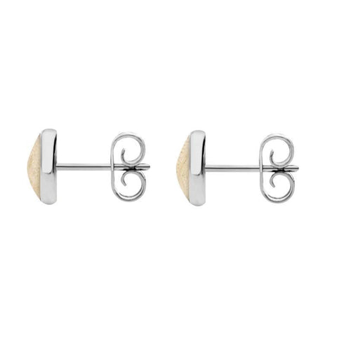 Sterling Silver Coquina 6mm Classic Medium Round Stud Earrings, E003