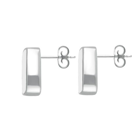 Sterling Silver Bauxite Dinky Barrel Stud Earrings E280