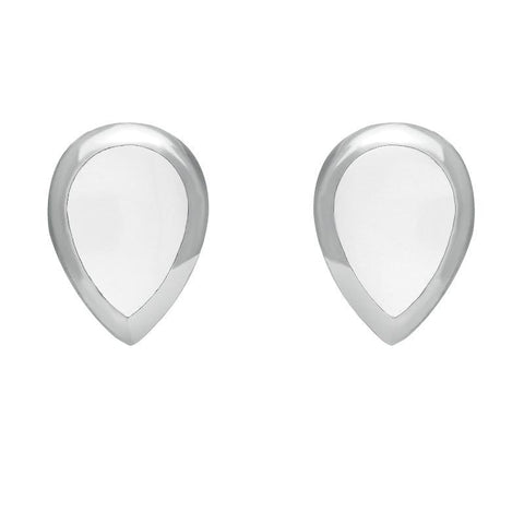 Sterling Silver Bauxite Dinky Teardrop Stud Earrings E768