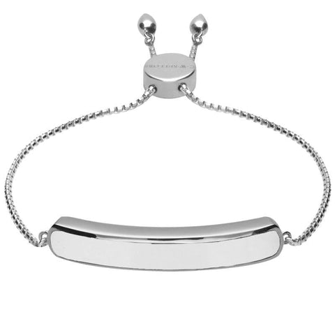 Sterling Silver Bauxite Lineaire Long Bracelet B1071.