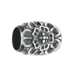 Sterling Silver Great Yorkshire Show Rose Barrel Charm. G597.