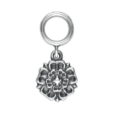 Sterling Silver Great Yorkshire Show Rose Charm. G539.