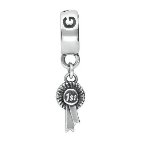 Sterling Silver Great Yorkshire Show Rosetta Charm. G619.
