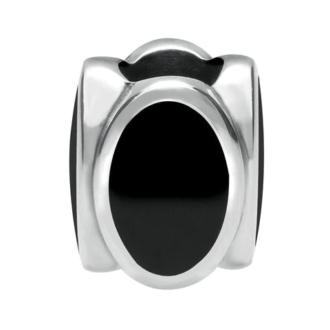 Sterling Silver Whitby Four Stone Oval Charm. G506.