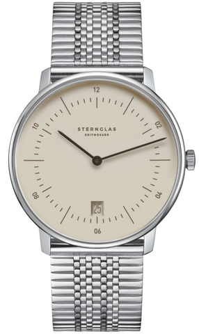 Sternglas Naos Light Brown Superslim Watch