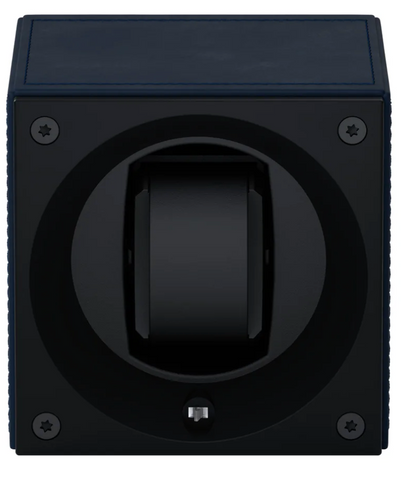 Swiss KubiK Watch Winder Masterbox Single Dark Blue Leather