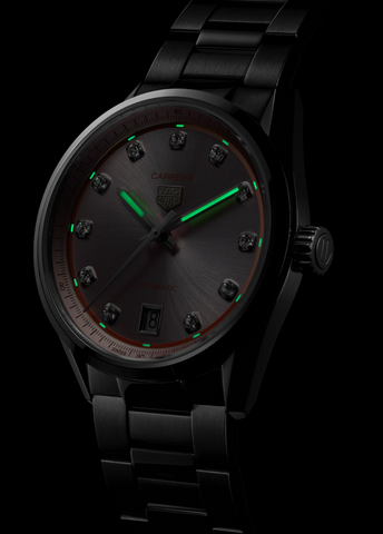 TAG Heuer Carrera Date Sunray Brushed Pink Watch