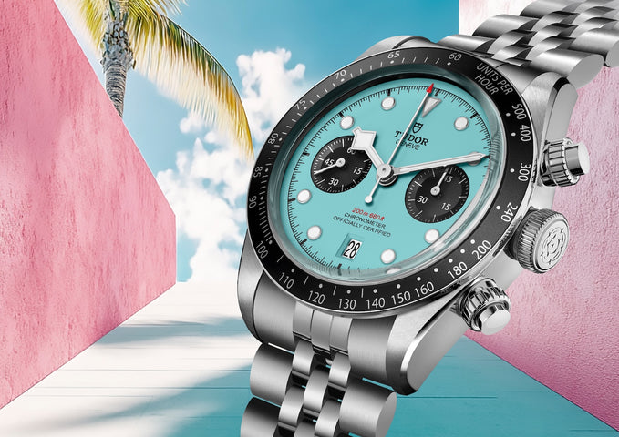 TUDOR Black Bay Chrono Flamingo Blue Watch