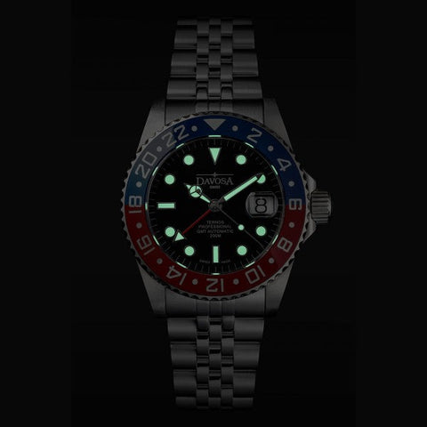 Davosa Ternos Professional GMT Penta Bracelet Watch product detail view