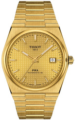 Tissot Watch PRX Powermatic 80 Mens Gold PVD T1374073302100