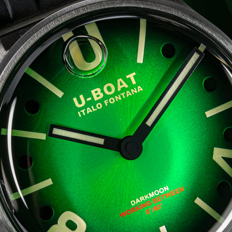 U-Boat Darkmoon 41.5mm Green SS Soleil Watch