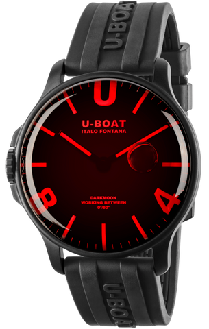 U-Boat Watch Darkmoon 44 Red Glass PVD 8466/D