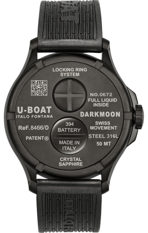 U-Boat Darkmoon Red Glass PVD Watch D
