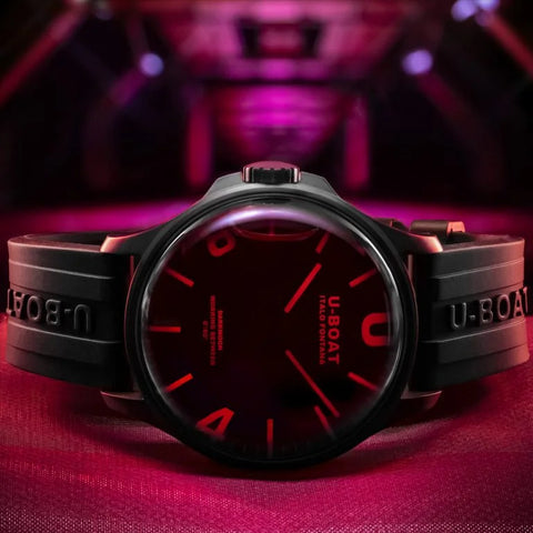 U-Boat Darkmoon Red Glass PVD Watch D