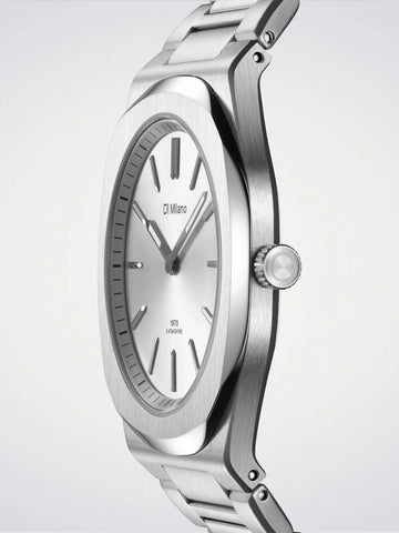 D1 Milano Groovy Silver Ultra Thin Watch