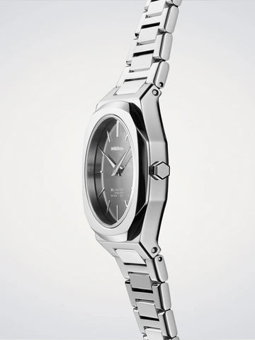 D1 Milano Silver Gleam Ultra Thin Watch