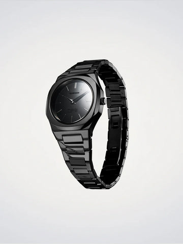 D1 Milano Black Gleam Ultra Thin Watch