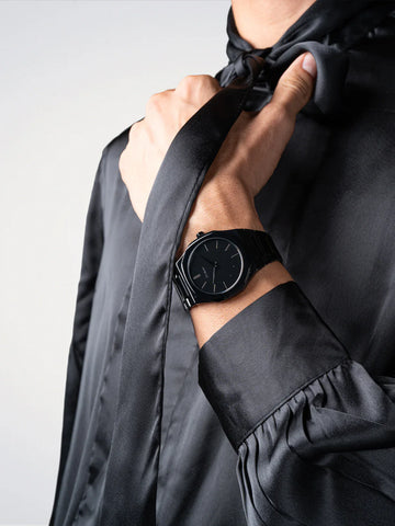 D1 Milano Black Mirror Ultra Thin Watch