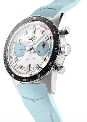 Vulcain Skindiver Chronograph Ice Blue Rubber Limited Edition Watch