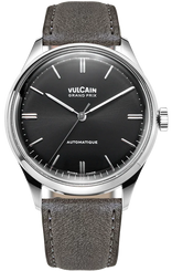 Vulcain Watch Grand Prix Grey Leather 670171A00.BAC213