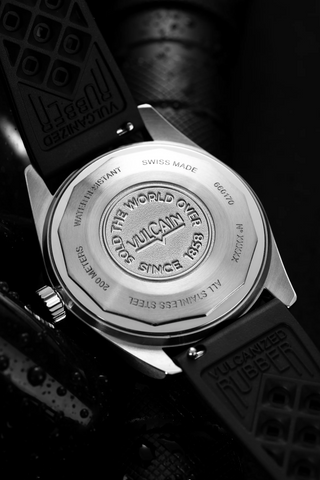 Vulcain Skindiver Nautique Purple Black Rubber Limited Edition Watch