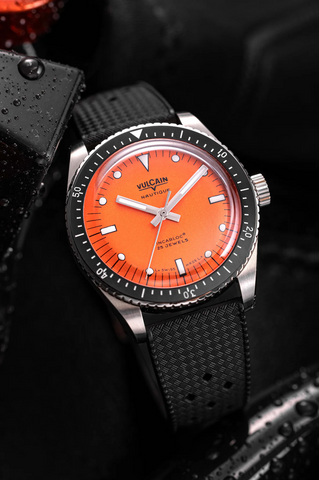 Vulcain Skindiver Nautique Orange Watch