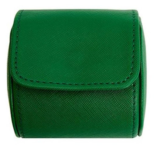 WOLF Watch Roll Black Tutti Frutti Green D