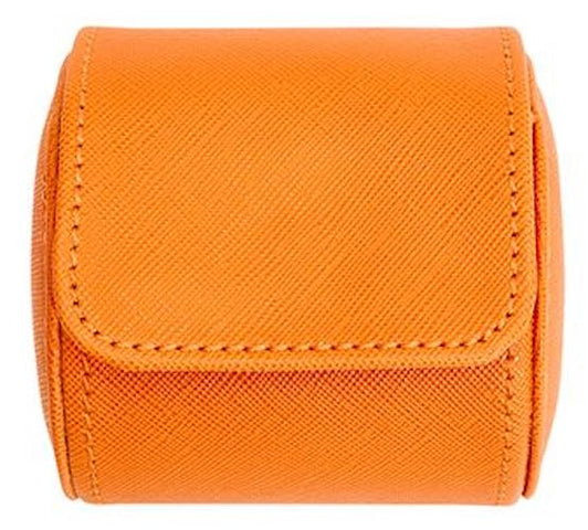 WOLF Watch Roll Black Tutti Frutti Orange D