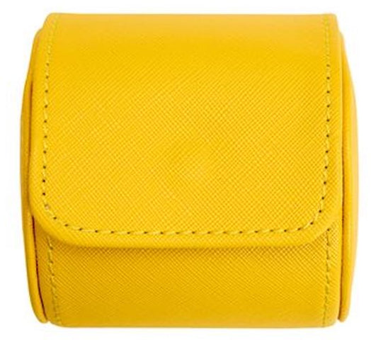 WOLF Watch Roll Black Tutti Frutti Yellow D