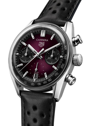 TAG Heuer Carrera Chronograph Sunray Brushed Purple Watch