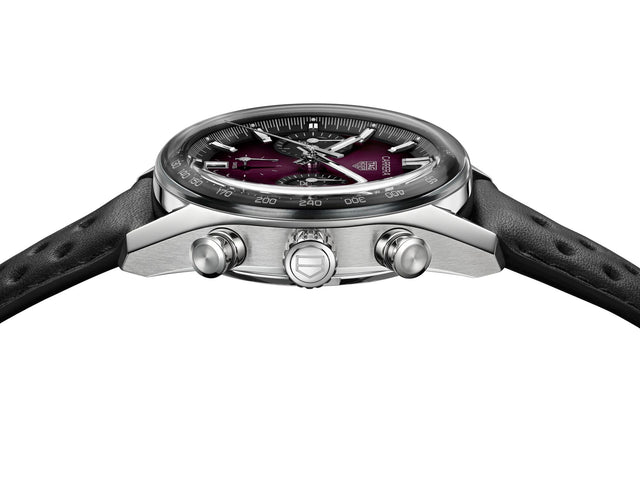 TAG Heuer Carrera Chronograph Sunray Brushed Purple Watch