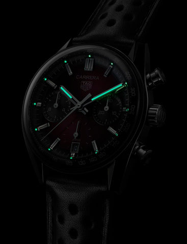 TAG Heuer Carrera Chronograph Sunray Brushed Purple Watch