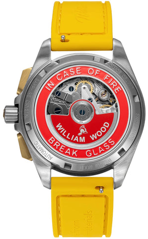 William Wood Triumph Fuel Yellow Fire Hose Watch