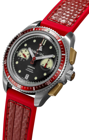 William Wood Triumph Heat Red Fire Hose Watch D